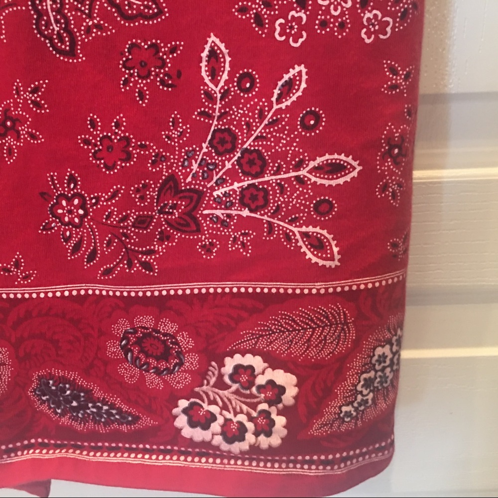 Red Bandana Skirt- Coldwater Creek